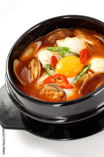 sundubu jjigae, korean soft tofu stew