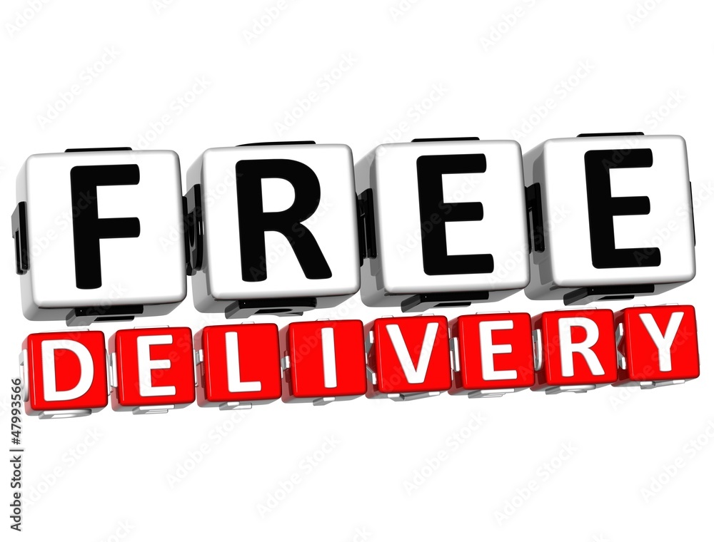 3D Free Delivery Button Click Here Block Text 3D Free Delivery Button Click Here Block Text