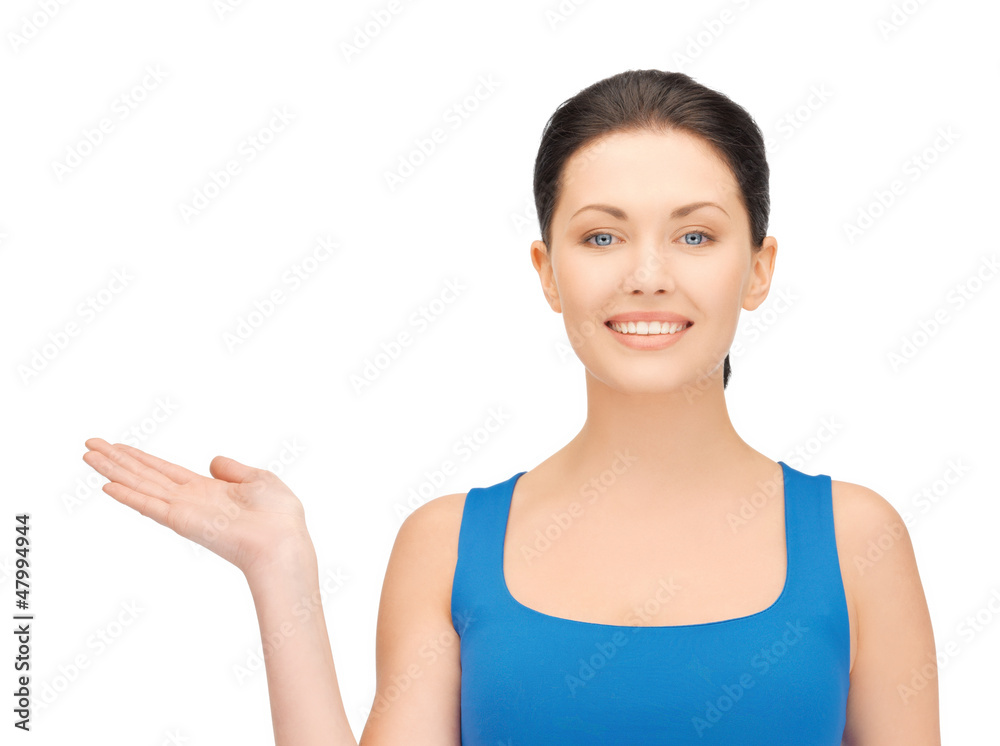 woman holding something on the palm woman holding something on the palm