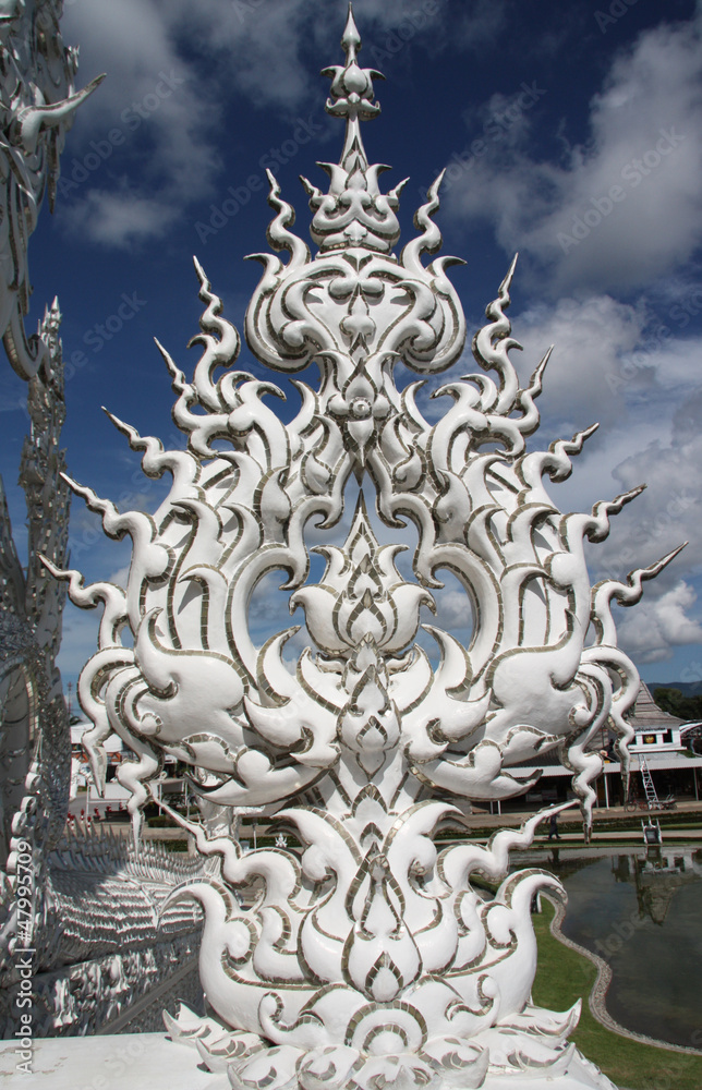 Sculpture in White temple Wat Rong Khun, Chiang Rai, Thailand