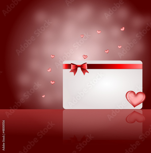 Botschaft mit Liebe und Herz