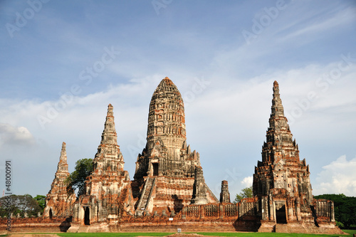 The historical building in Ayutthaya