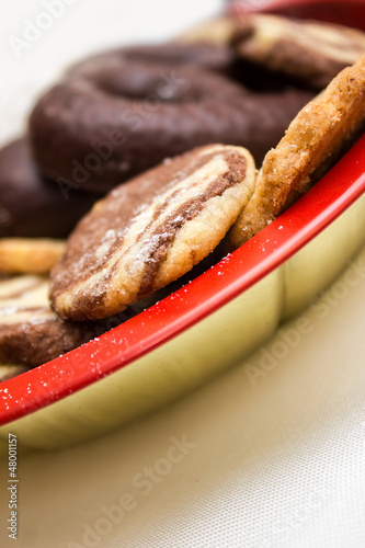 christmas cookies plate