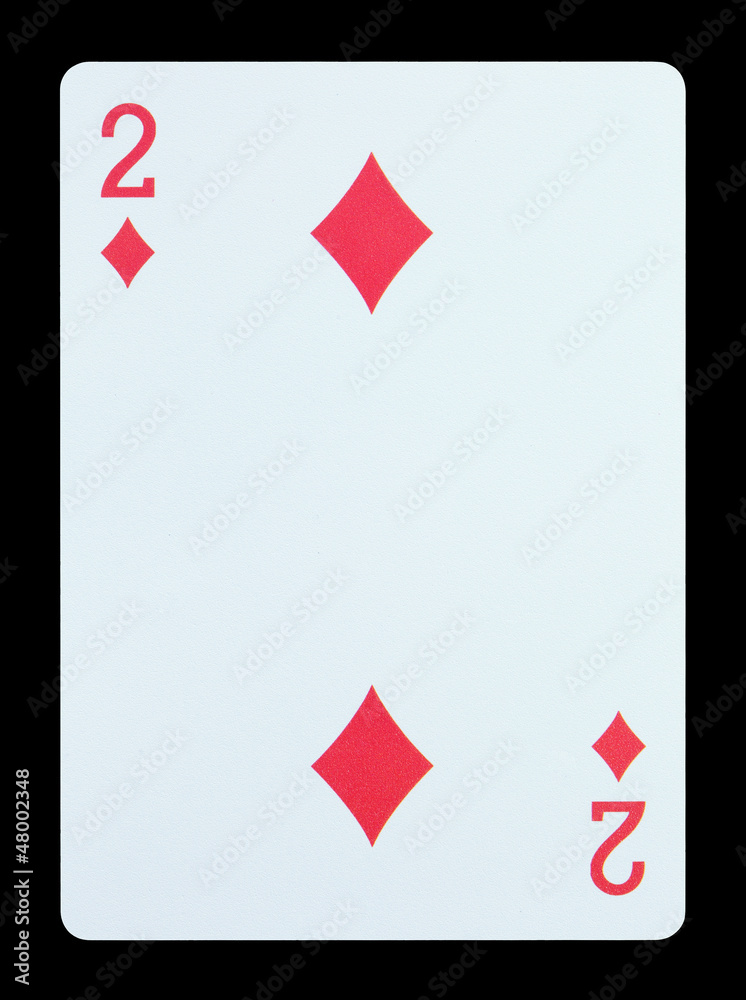 Obraz premium Playing cards - Two of diamonds