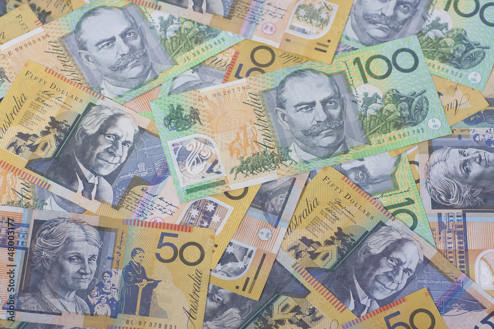 Australian Currency close-up