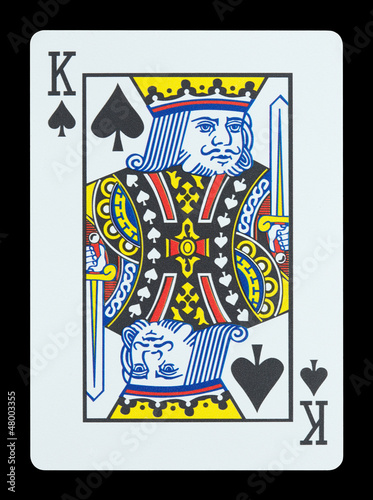 Playing cards - King of spades