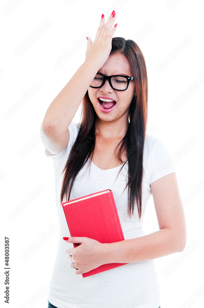 Young Woman In Agony