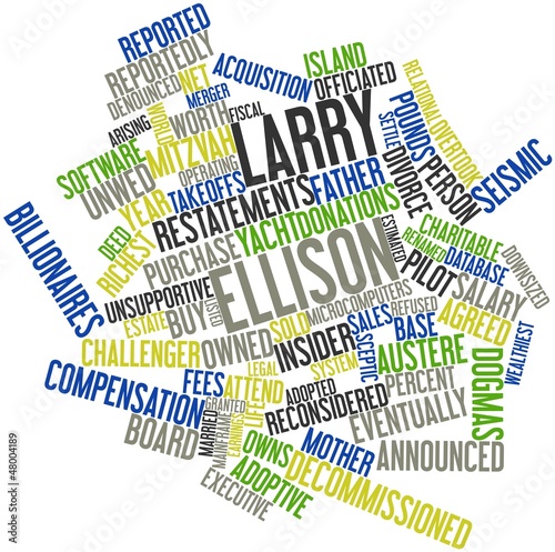Word cloud for Larry Ellison photo