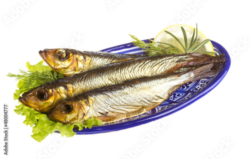 Smoked sprat - appetizing snack