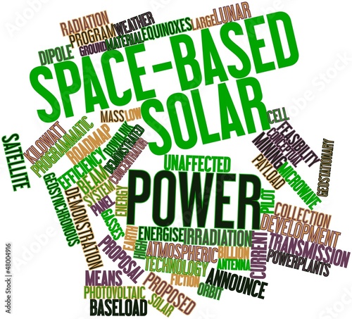 Word cloud for Space-based solar power photo