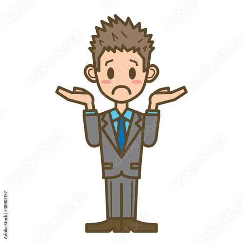 ビジネスマン　F01　全身　失敗