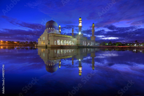 Likas Mosque In blue hour