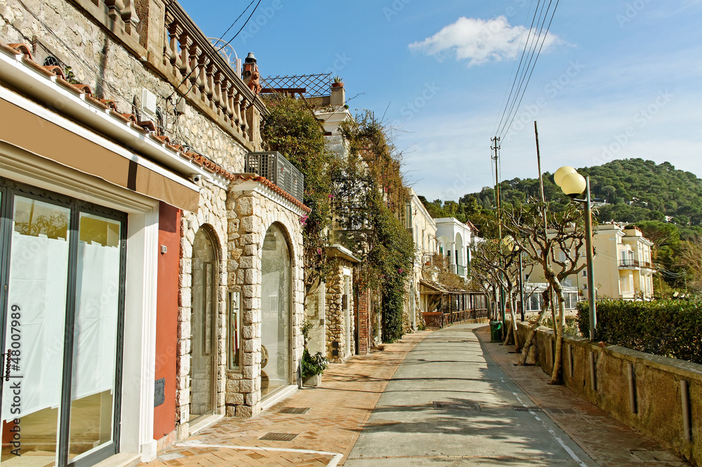 Naklejka premium Capri street.