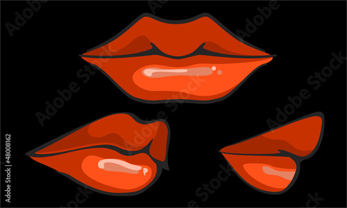Hot Sensual Mouth, vector