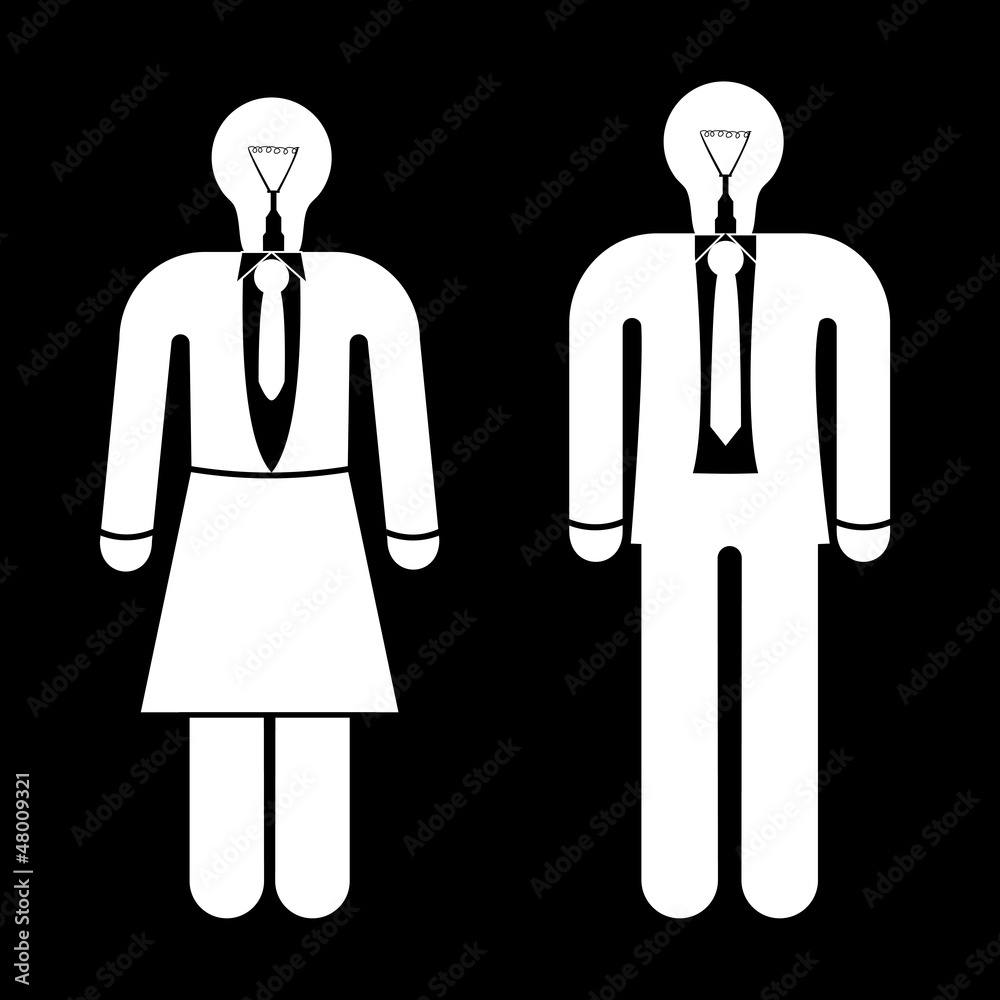 businessman with light bulb head, vector businessman with light bulb head, vector