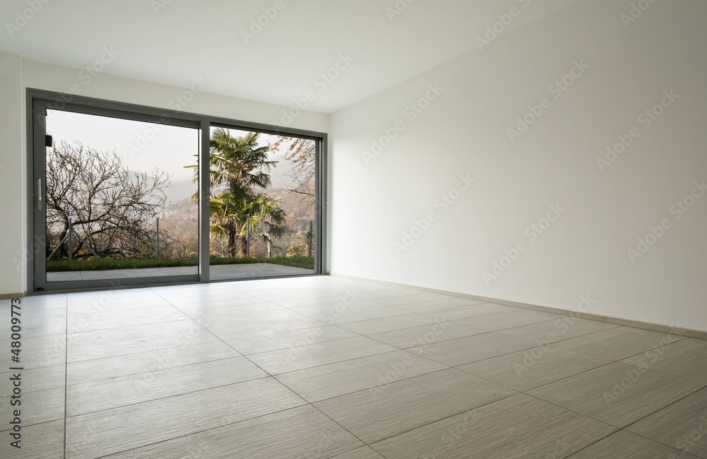 Fototapeta premium modern architecture, new empty apartment, room