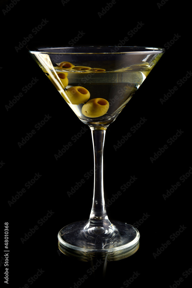 Martini with olives