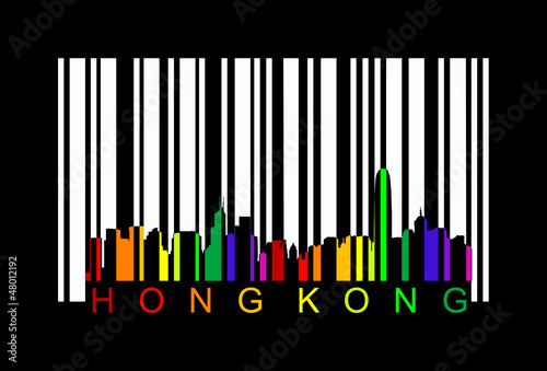 hong kong barcode,  vector