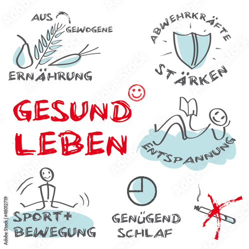 Gesund Leben, keywords, Tafel, cloud