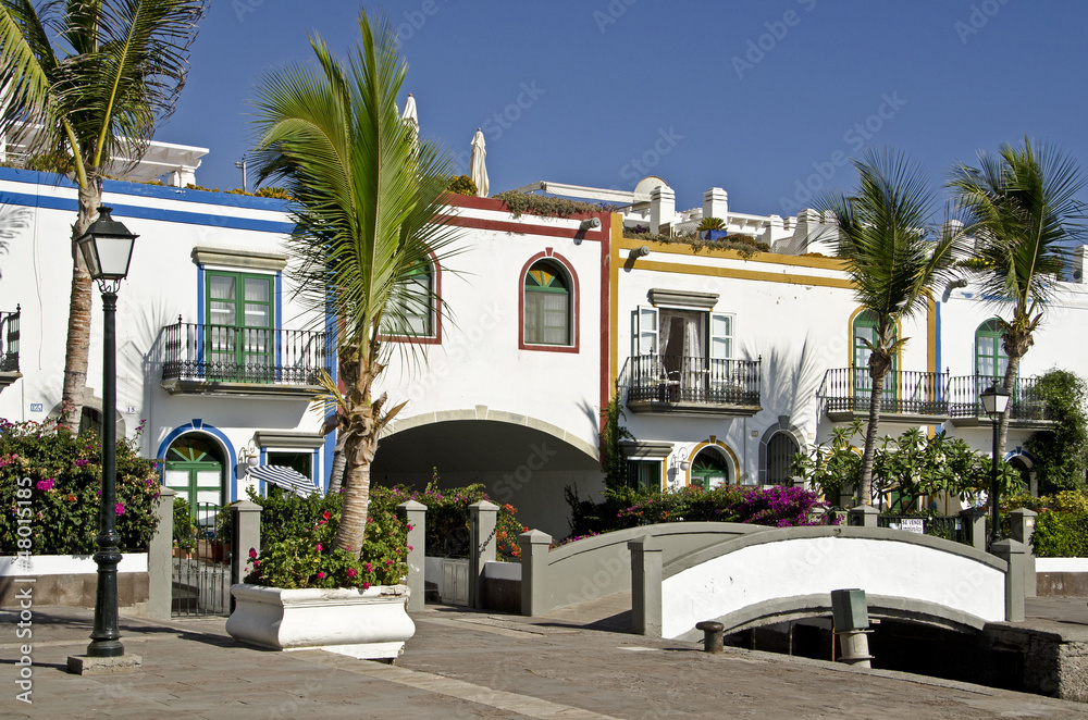 Gran Canaria, Apartmenthäuser von Puerto de Mogán.