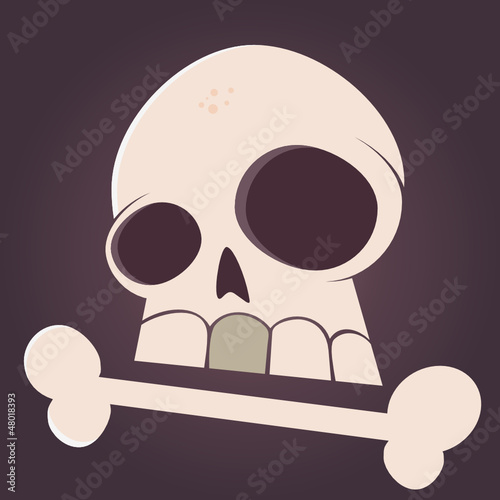 cartoon skull