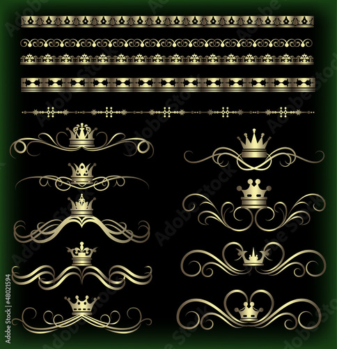 Vector set. Vintage Elements for your design.