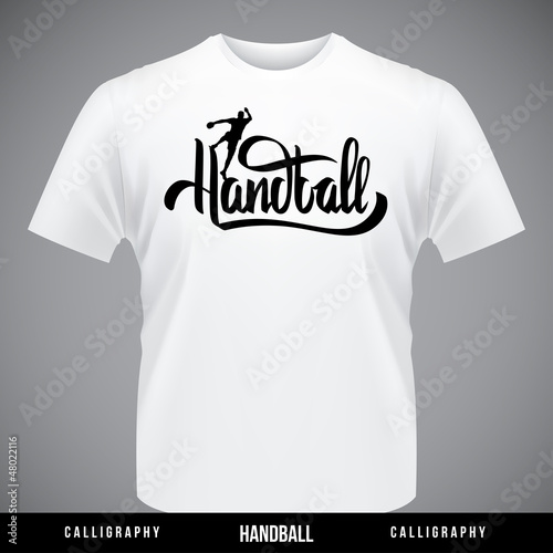 Handball hand lettering - handmade calligraphy