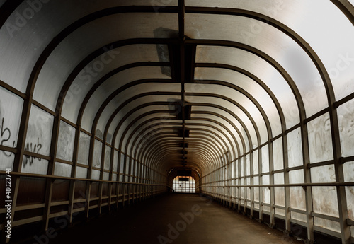 Hallway with brigh light