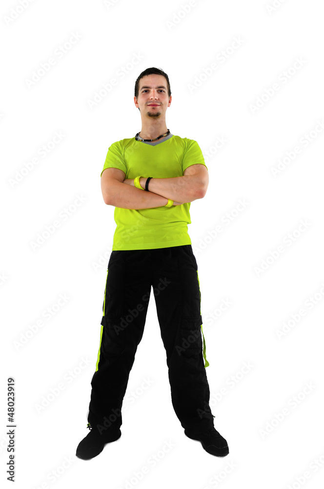 Young fitness instructor Young fitness instructor