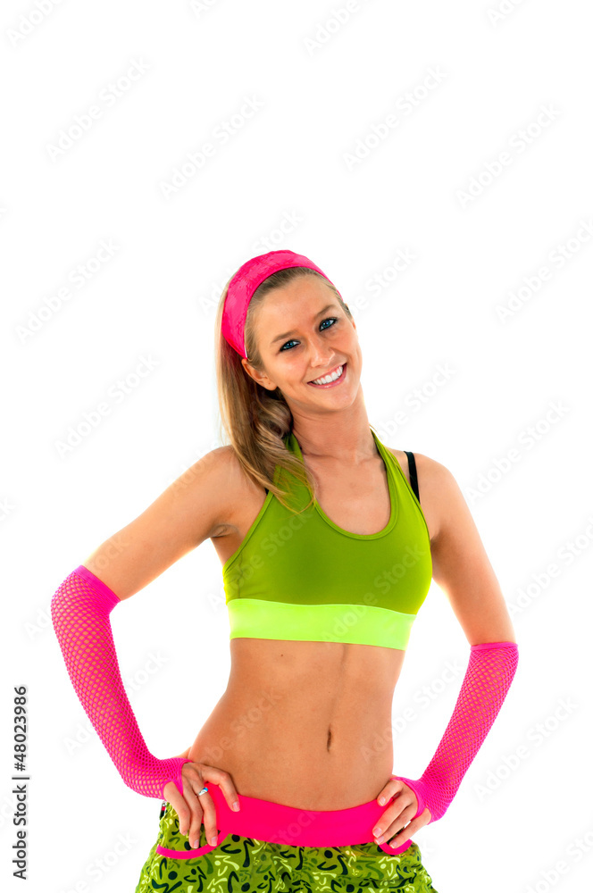 Young instructor girl