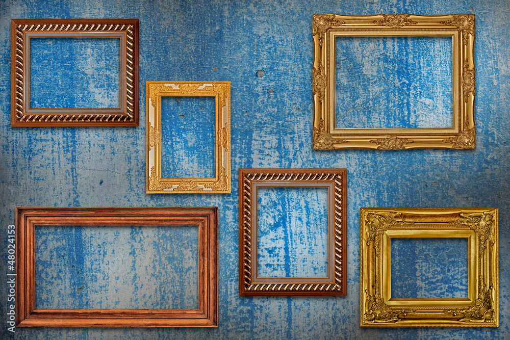 Picture frame on wall Picture frame on wall