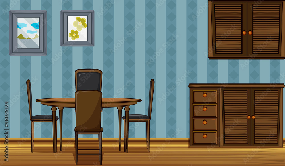 Fototapeta premium A wooden furniture