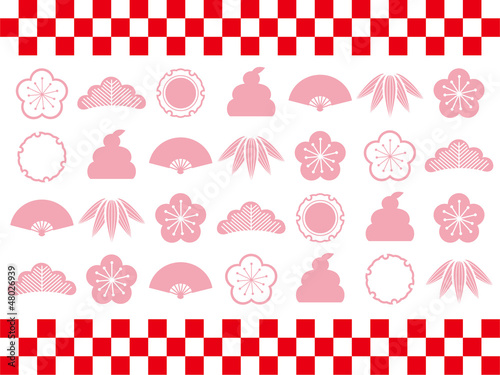 めでたい　ピンク