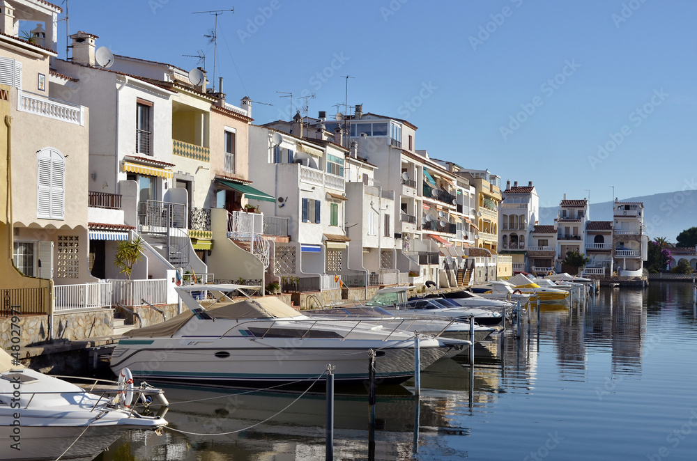 Boats at Empuriabravia in Spain