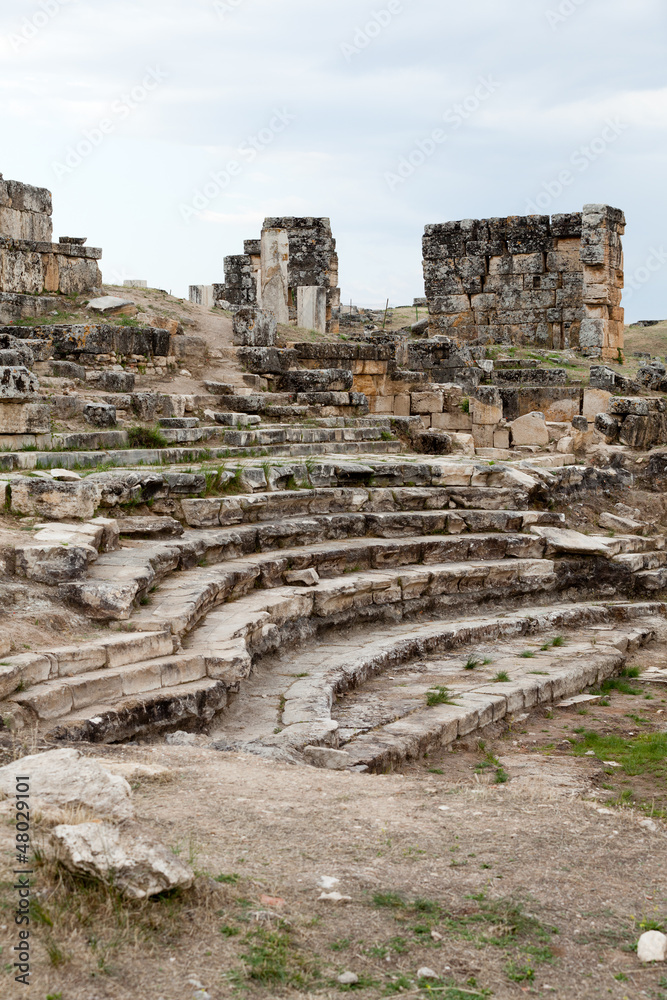 ruins of the ancient city of Hierapolis