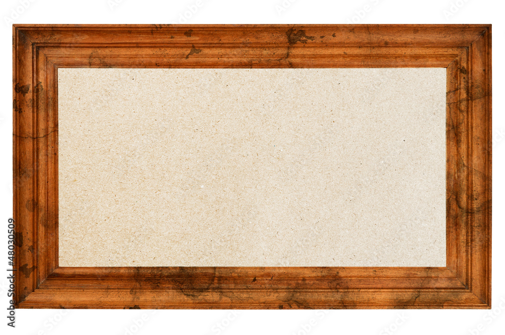 Fototapeta premium Antique photo frame on the white background