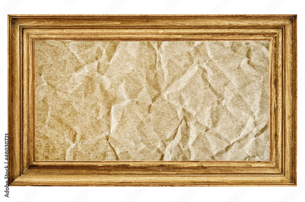 Fototapeta premium Antique photo frame on the white background