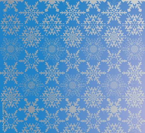 Blue snowflake pattern