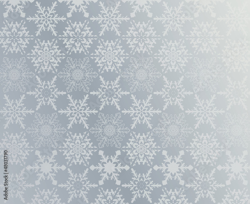 Silver snowflake pattern