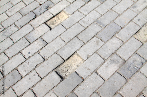 ground of the bricks in a historical and cultural sites