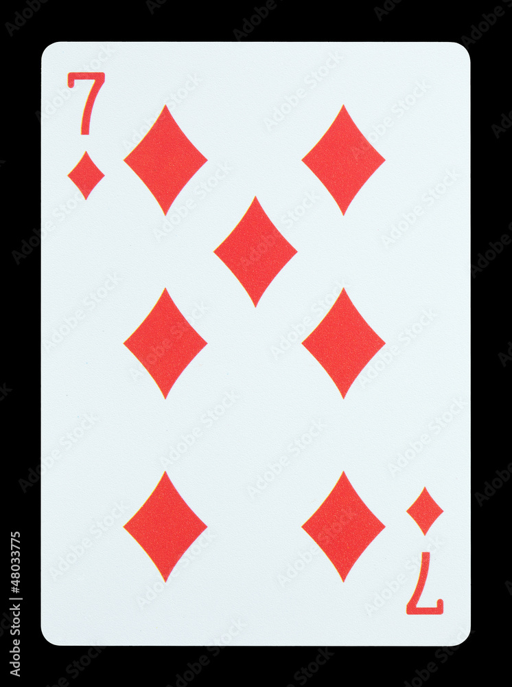 Playing cards - Seven of diamonds