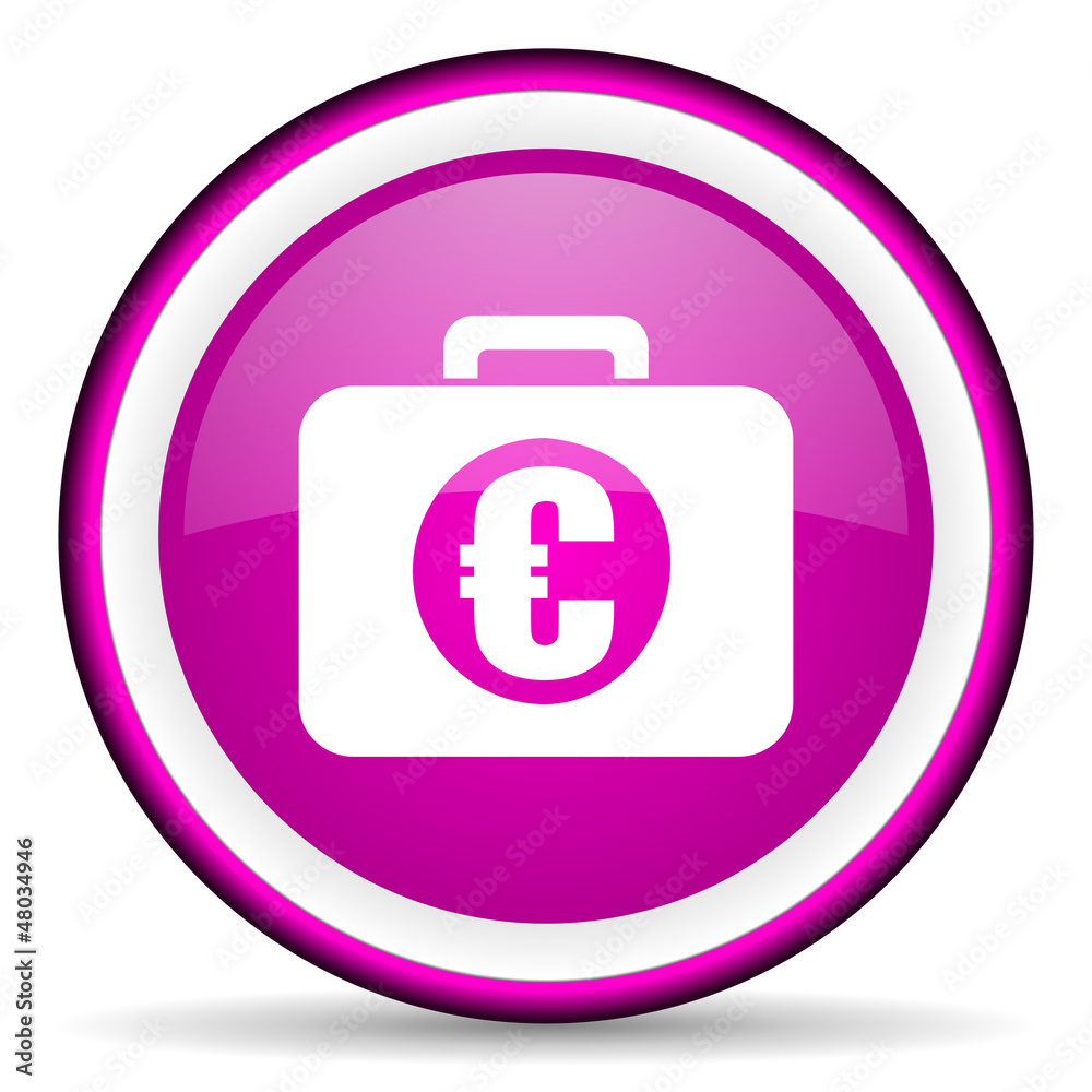 financial violet glossy icon on white background financial violet glossy icon on white background