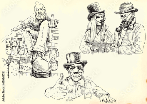 Freaks (chemical vendors happiness) - hand drawings collection