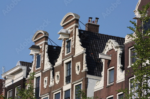 maisons à pignons à Amsterdam photo