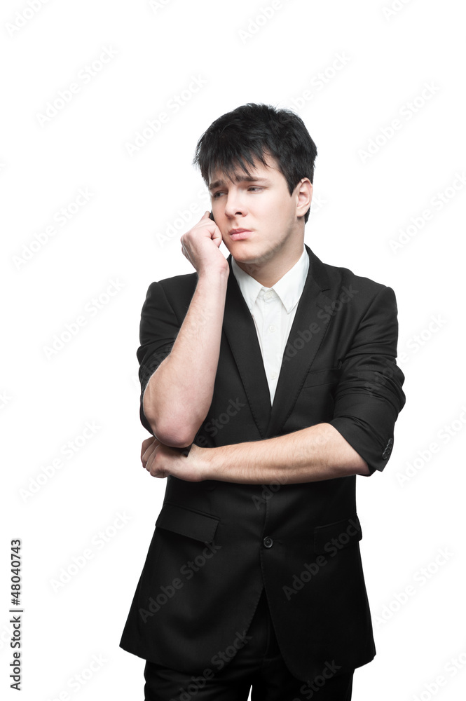 businessman talking on cell phone businessman talking on cell phone