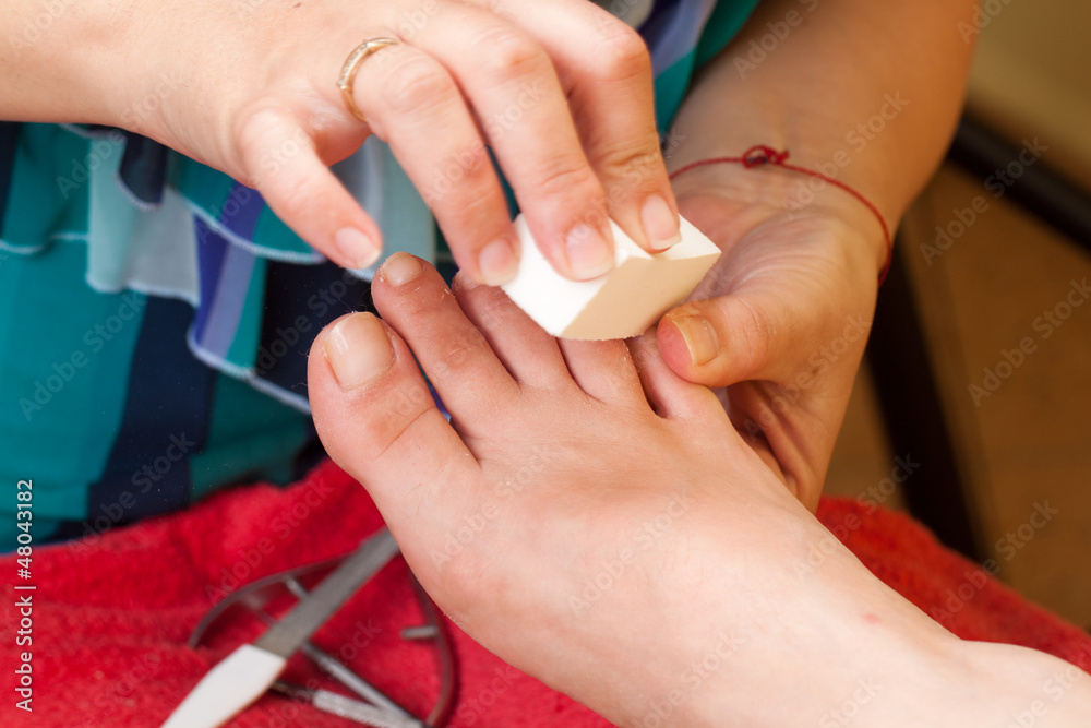 Fototapeta premium Pedicure procedure
