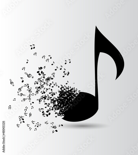 Abstract music background vector illustration for your design