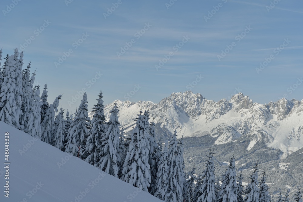 mountain winter landscape