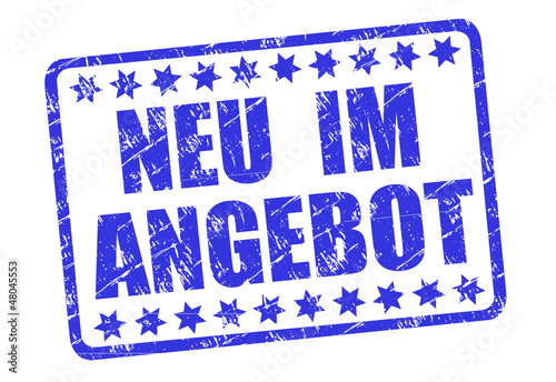 Angebot Stempel blau  #121227-svg09