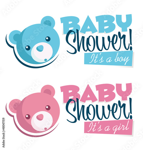 Baby Shower Invitation with Bear